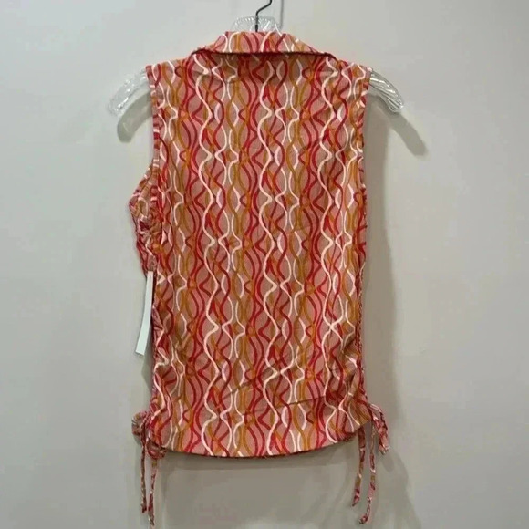 Kontrol Sleeveless Drawstring Ruched Blouse - Size L - Picture 7 of 11